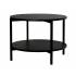 Nowoczesny, okrągły stolik kawowy 65 cm – Styl loft, dwupoziomowy MILANO M14
